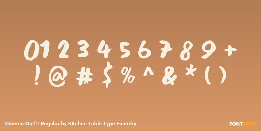 Cinema Outfit Regular Font Poster #4