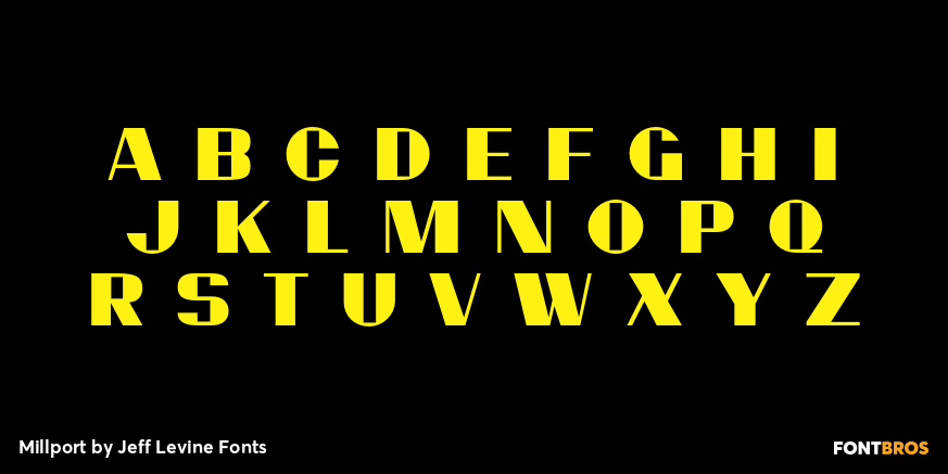 Millport Font Poster #3