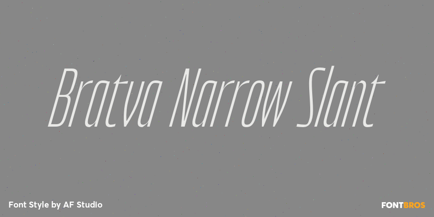 Bratva Narrow Slant Poster