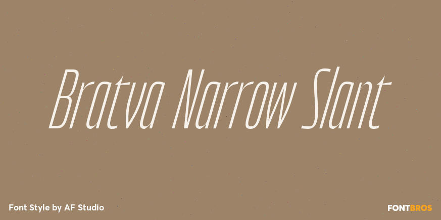 Bratva Narrow Slant Poster