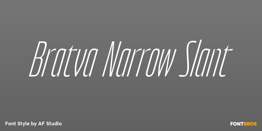 Bratva Narrow Slant Poster