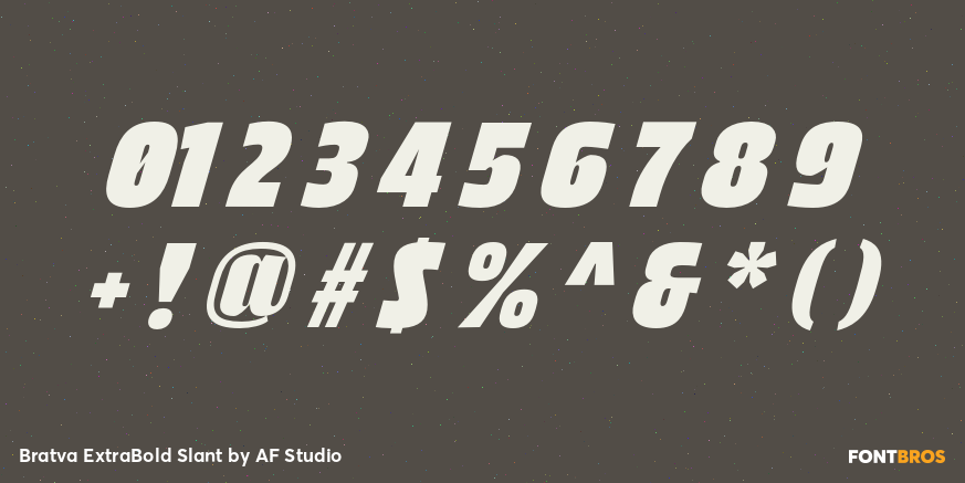 Bratva ExtraBold Slant Font Poster #4