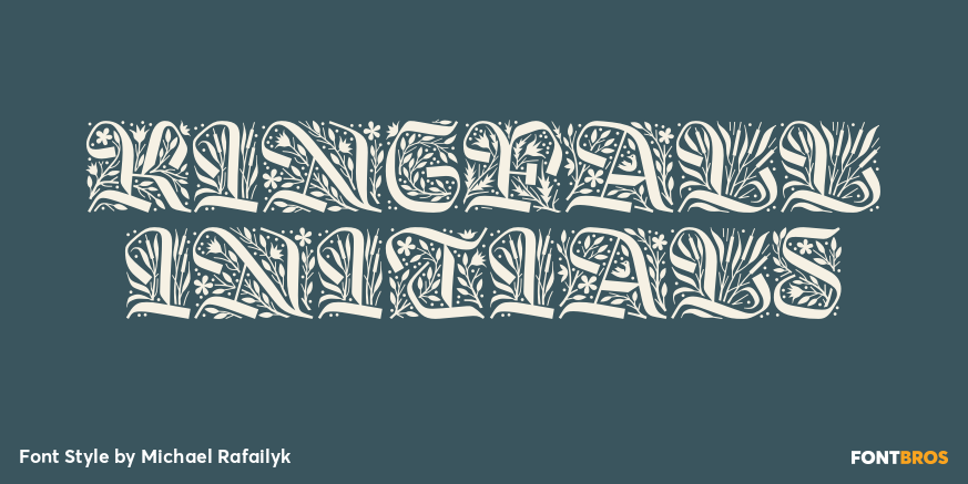 Kingfall Initials Poster