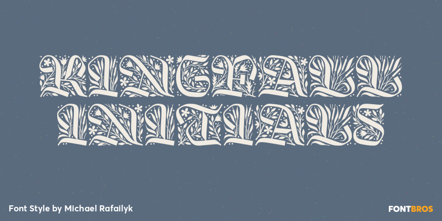 Kingfall Initials Poster