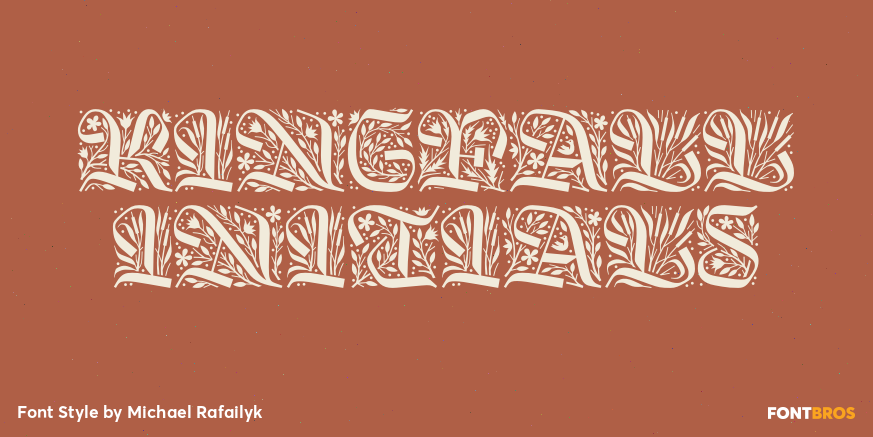 Kingfall Initials Poster