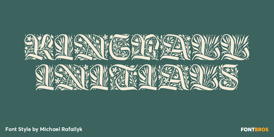 Kingfall Initials Poster