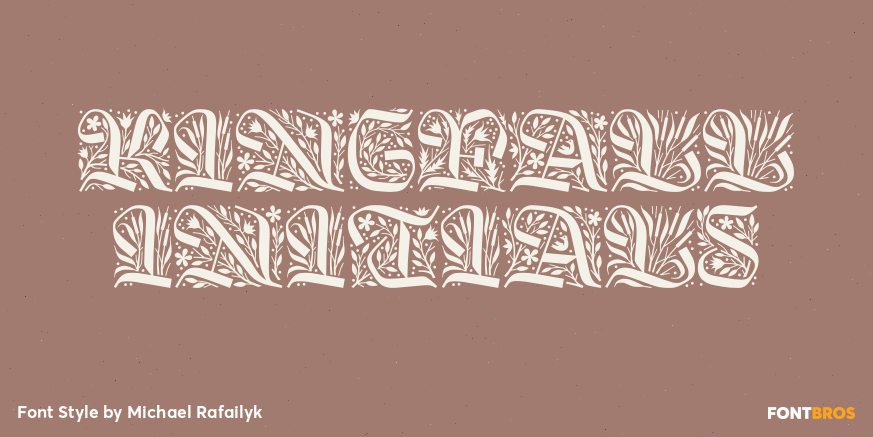 Kingfall Initials Poster