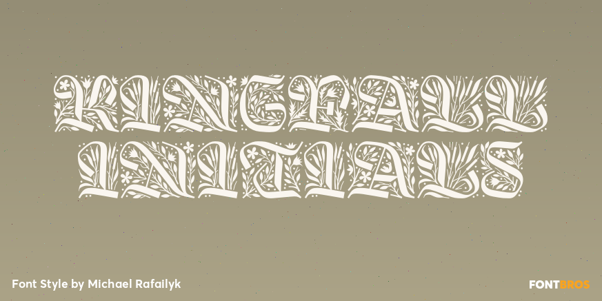 Kingfall Initials Poster