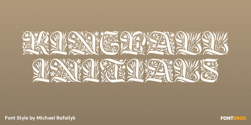 Kingfall Initials Poster