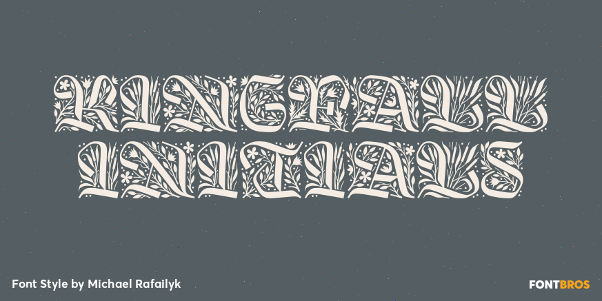 Kingfall Initials Poster