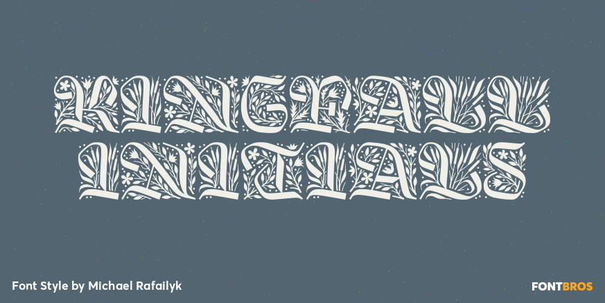 Kingfall Initials Poster