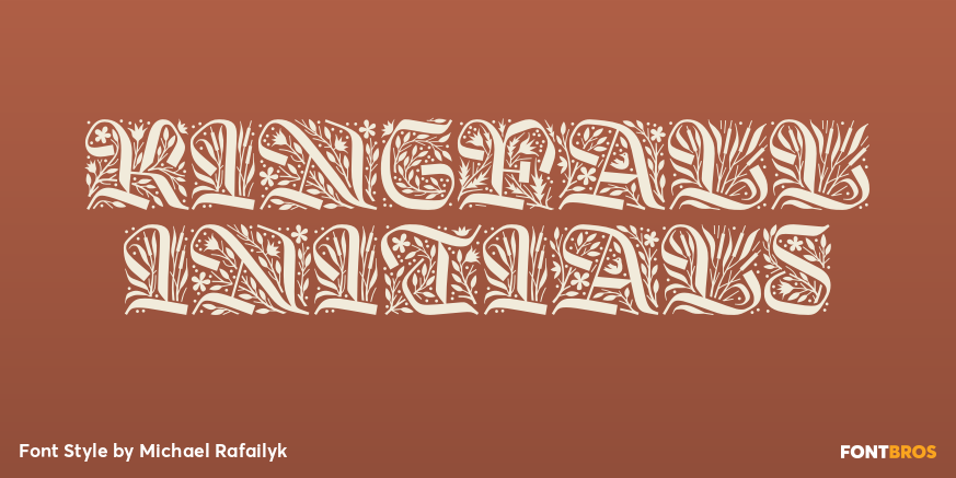 Kingfall Initials Poster