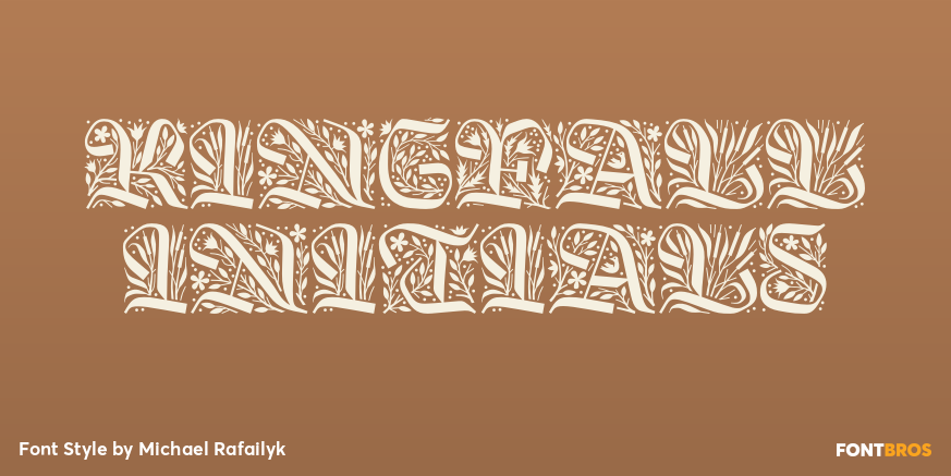 Kingfall Initials Poster