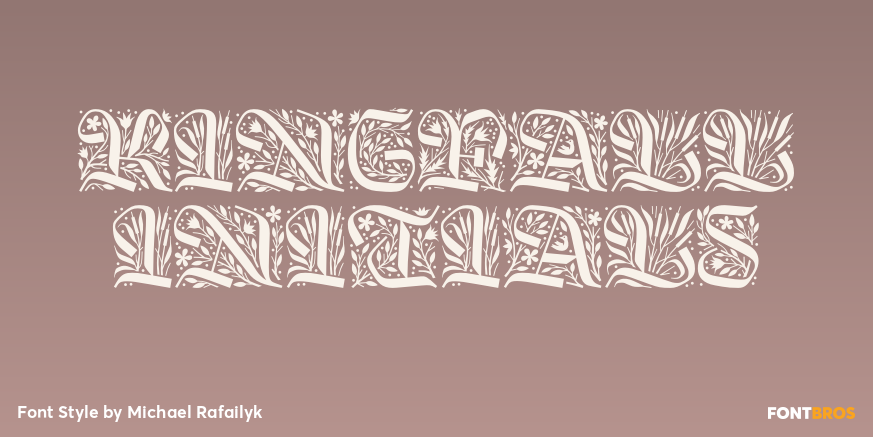 Kingfall Initials Poster