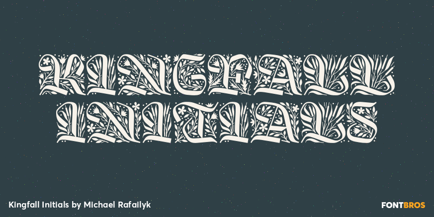 Kingfall Initials Poster