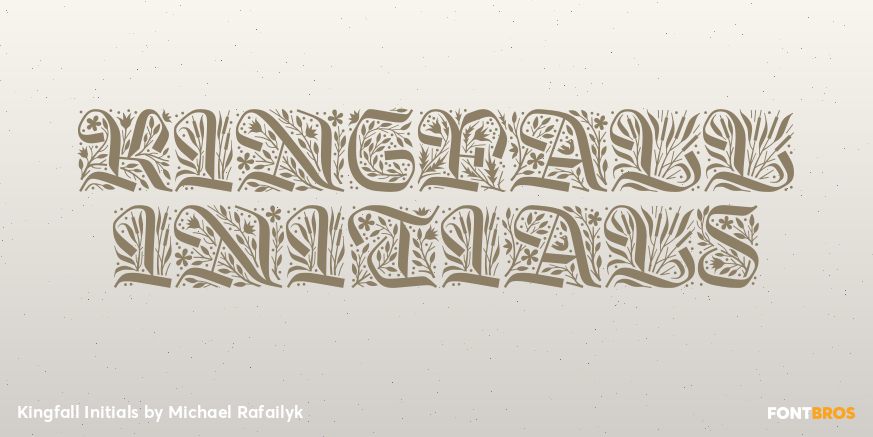 Kingfall Initials Poster