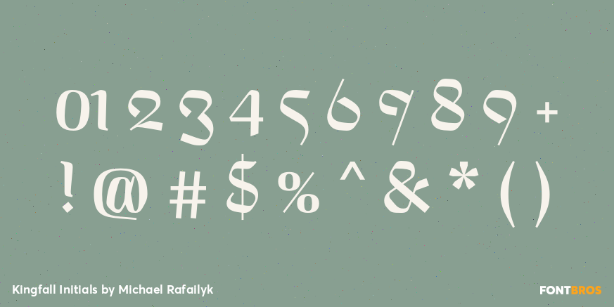 Kingfall Initials Font Poster #4