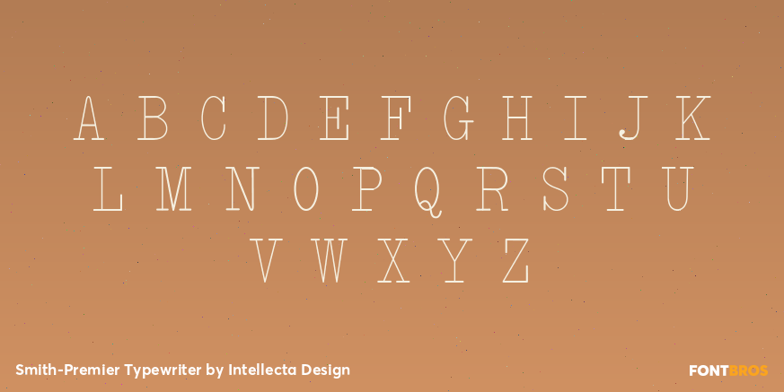 Smith-Premier Typewriter Font Poster #2
