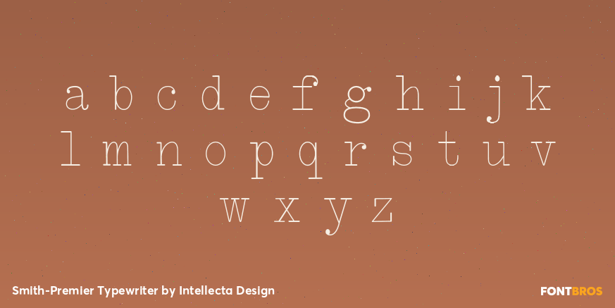 Smith-Premier Typewriter Font Poster #3
