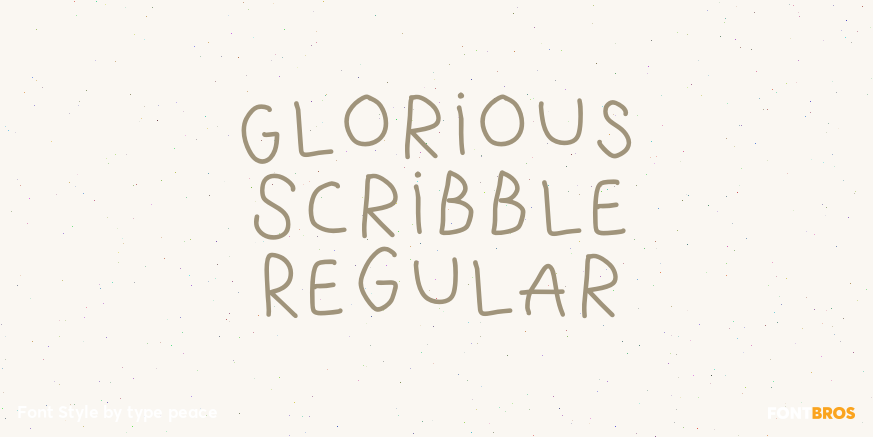 Glorious Scribble Regular Poster