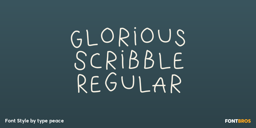 Glorious Scribble Regular Poster