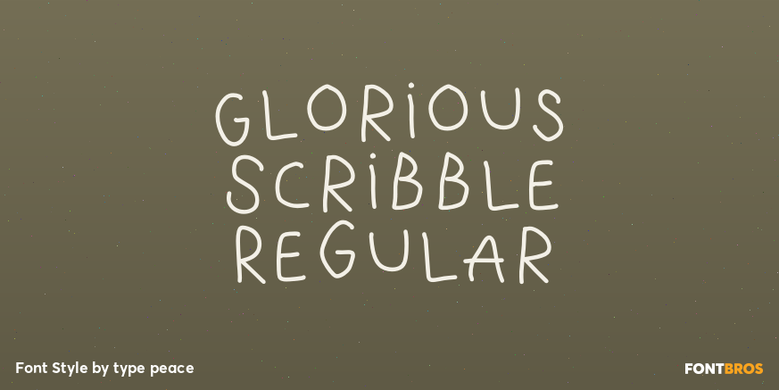 Glorious Scribble Regular Poster