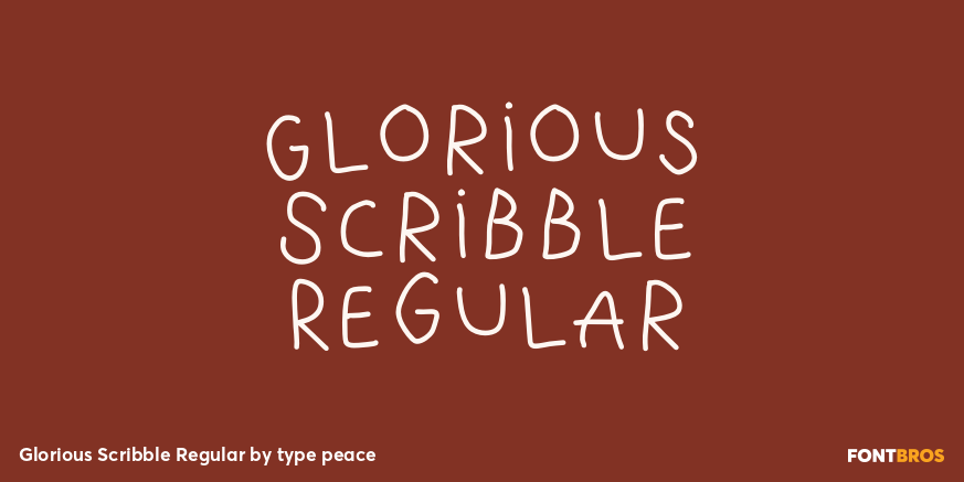 Glorious Scribble Regular Poster