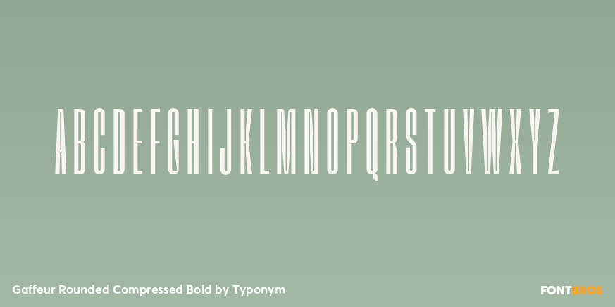 Gaffeur Rounded Compressed Bold Font Poster #1