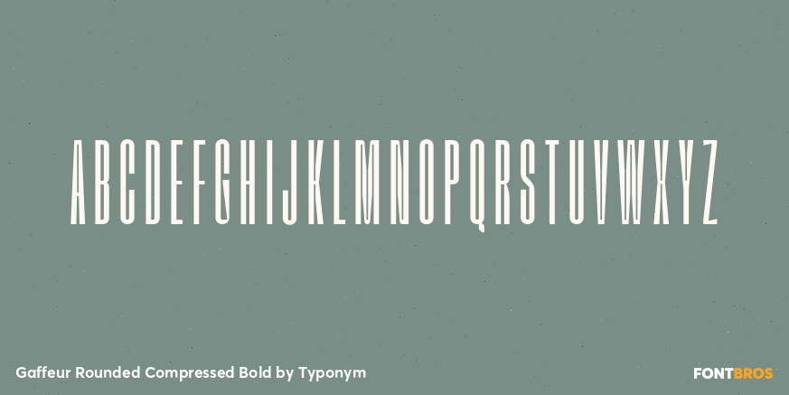 Gaffeur Rounded Compressed Bold Font Poster #1