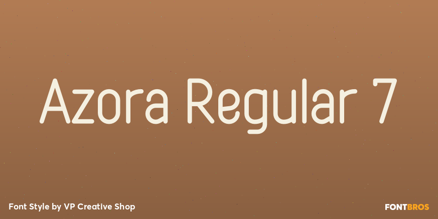 Azora Regular 7 Font Poster #1