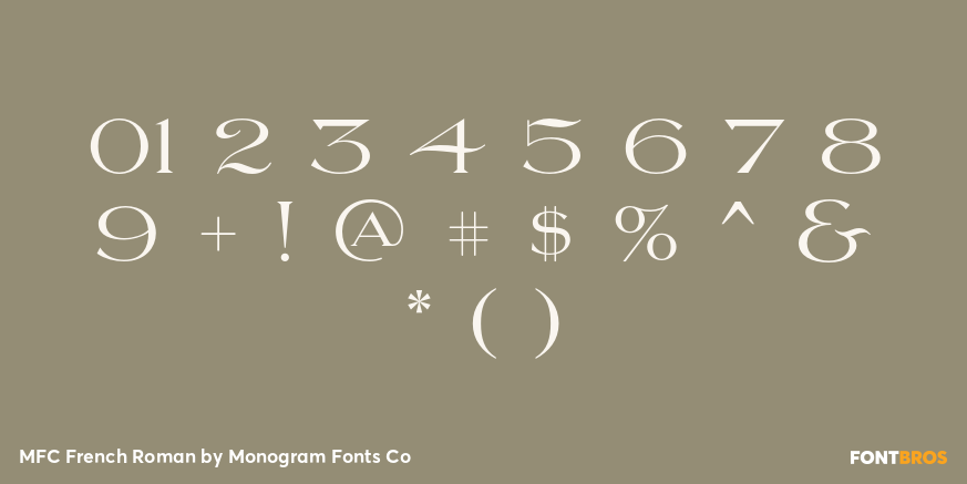 MFC French Roman Font Poster #1