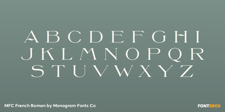 MFC French Roman Font Poster #1