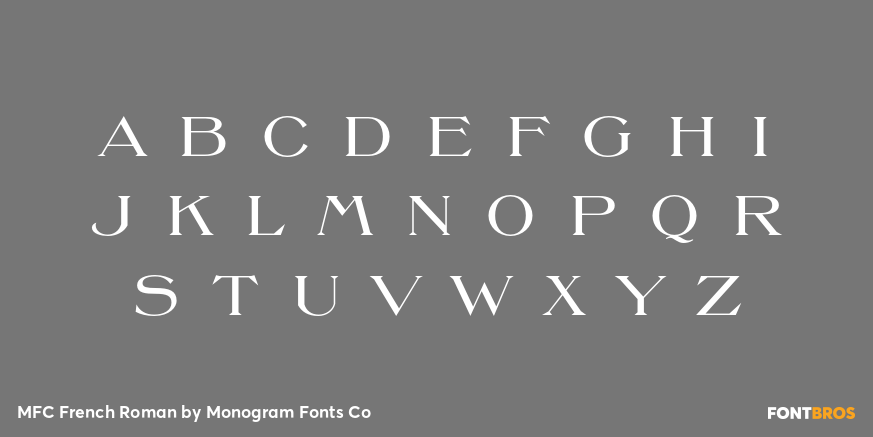 MFC French Roman Font Poster #1