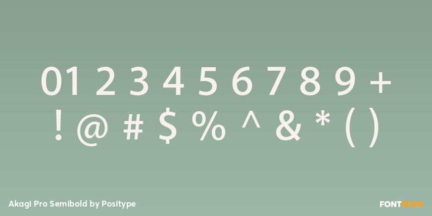 Akagi Pro Semibold Font Poster #4