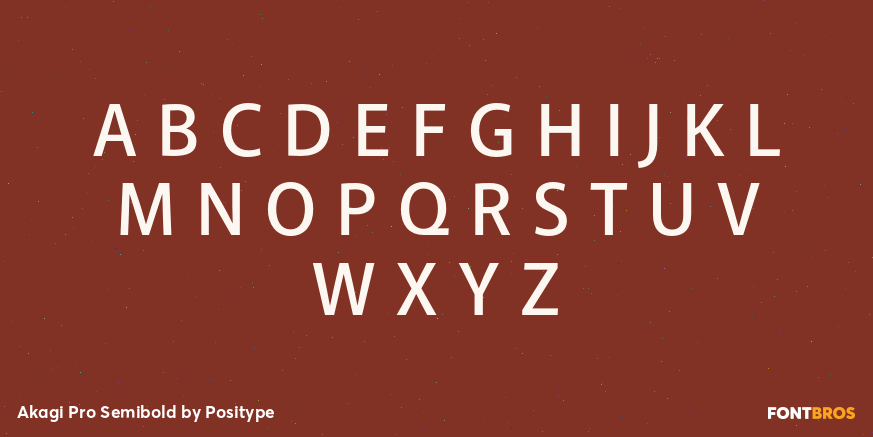 Akagi Pro Semibold Font Poster #2