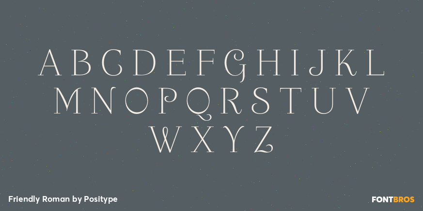 Friendly Roman Font Poster #2