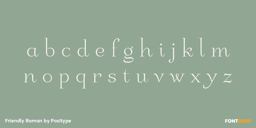Friendly Roman Font Poster #3