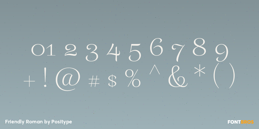 Friendly Roman Font Poster #4