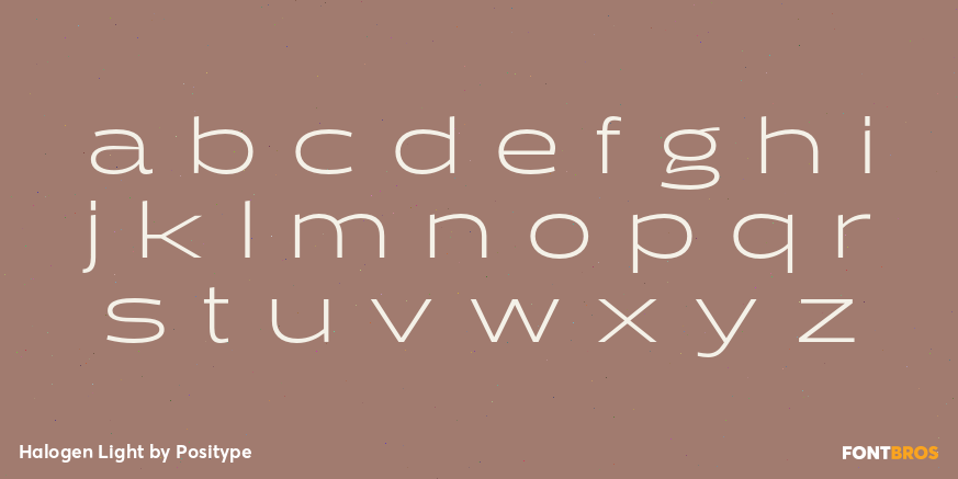 Halogen Light Font Poster #3