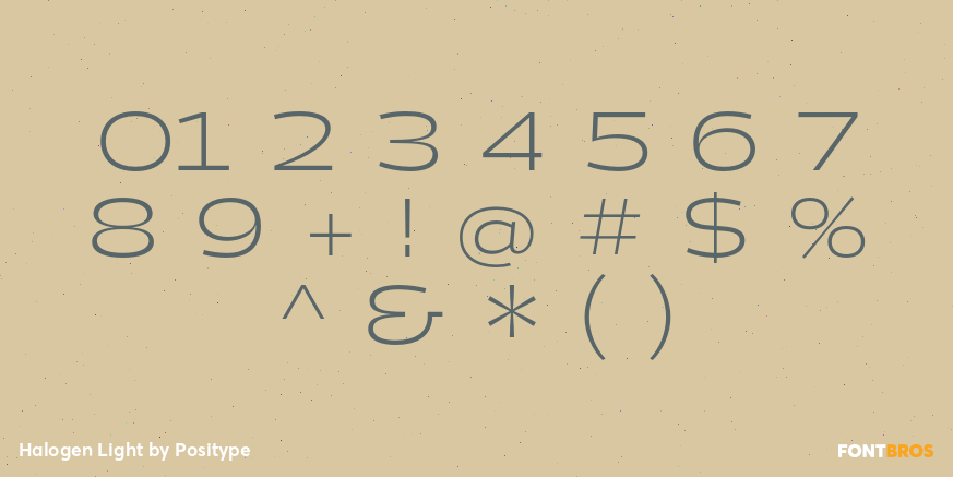 Halogen Light Font Poster #4