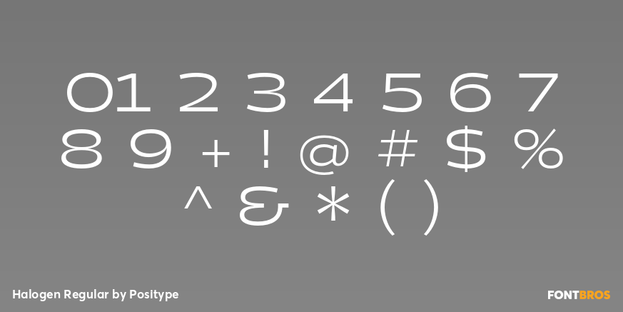 Halogen Regular Font Poster #4