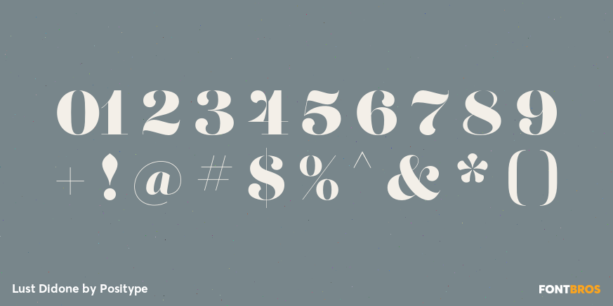 Lust Didone Font Poster #1