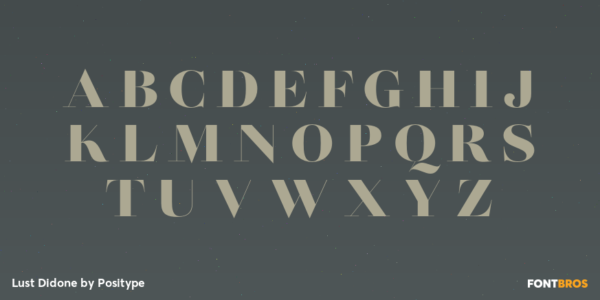 Lust Didone Font Poster #1