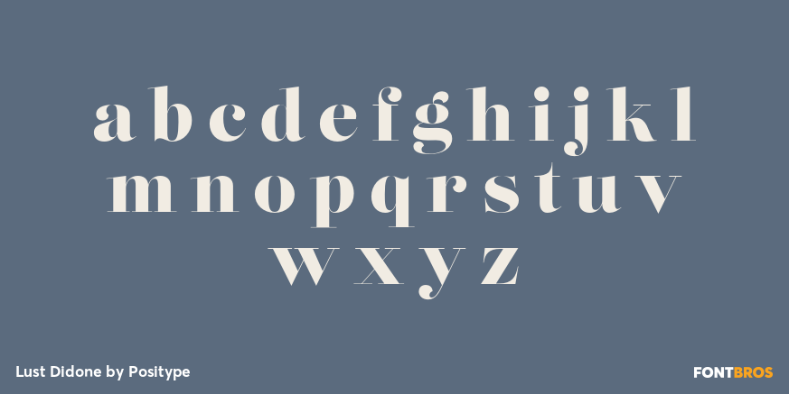 Lust Didone Font Poster #1