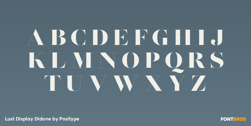 Lust Display Didone Font Poster #2