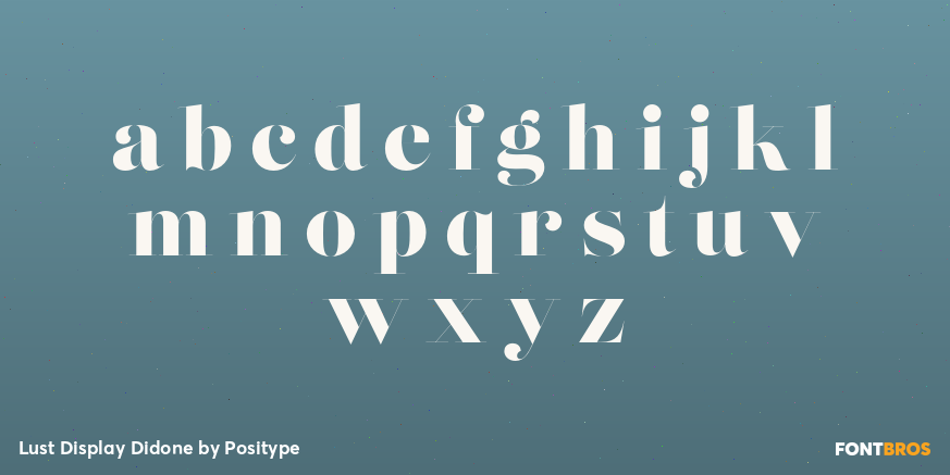 Lust Display Didone Font Poster #3
