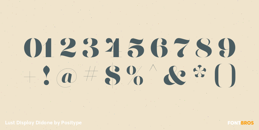 Lust Display Didone Font Poster #4