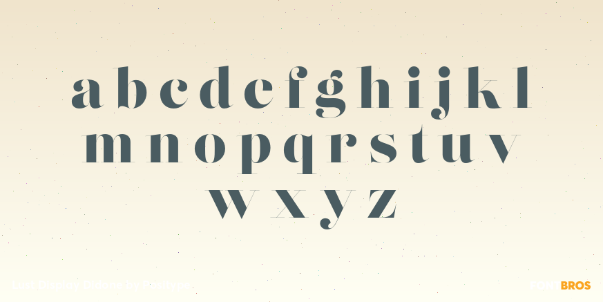 Lust Display Didone Font Poster #1