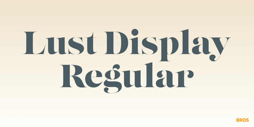 Lust Display Regular Poster