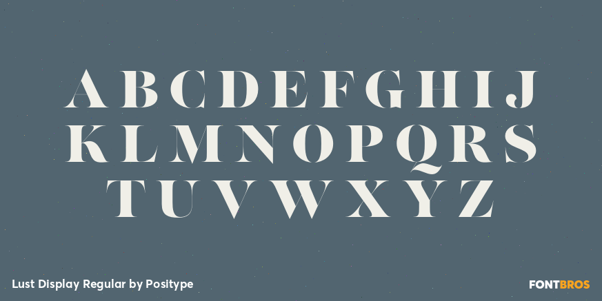 Lust Display Regular Font Poster #2